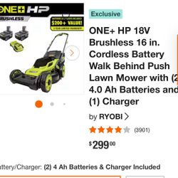 Ryobi Electric Lanwmower