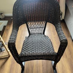 Wicker rocking chair 
