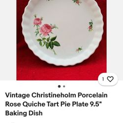 Vintage  Quiche Dish