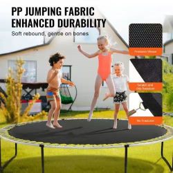 Replacement Trampoline Mat, Jumping Mat Fits 12ft Frame, Universal Jumping Mat for 12ft Round Trampoline, Reinforce UV-Resistant Mat with Spring Tool 