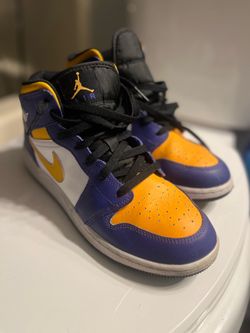 Air Jorden 1 Mid ‘Lakers’