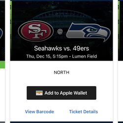 2 100 Level Seahawks Tickets Vs Whiners