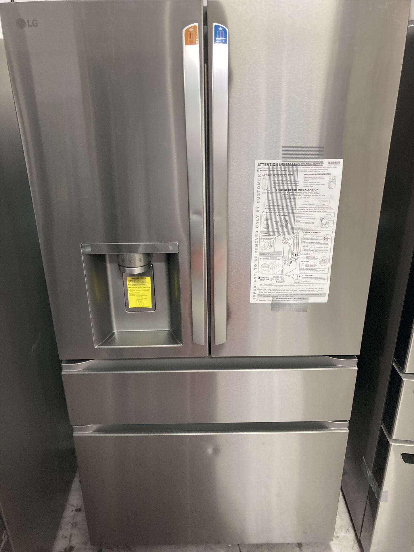 LG Standard Depth 4-Door French Door Refrigerator 