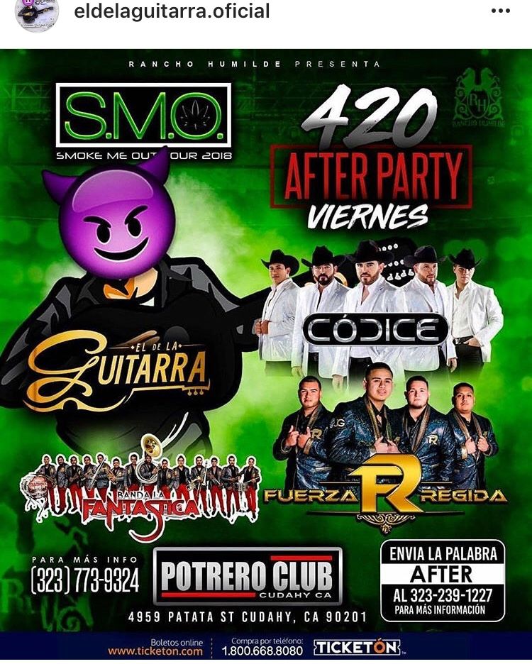 Smoke me out tour Afterparty 2 tickets