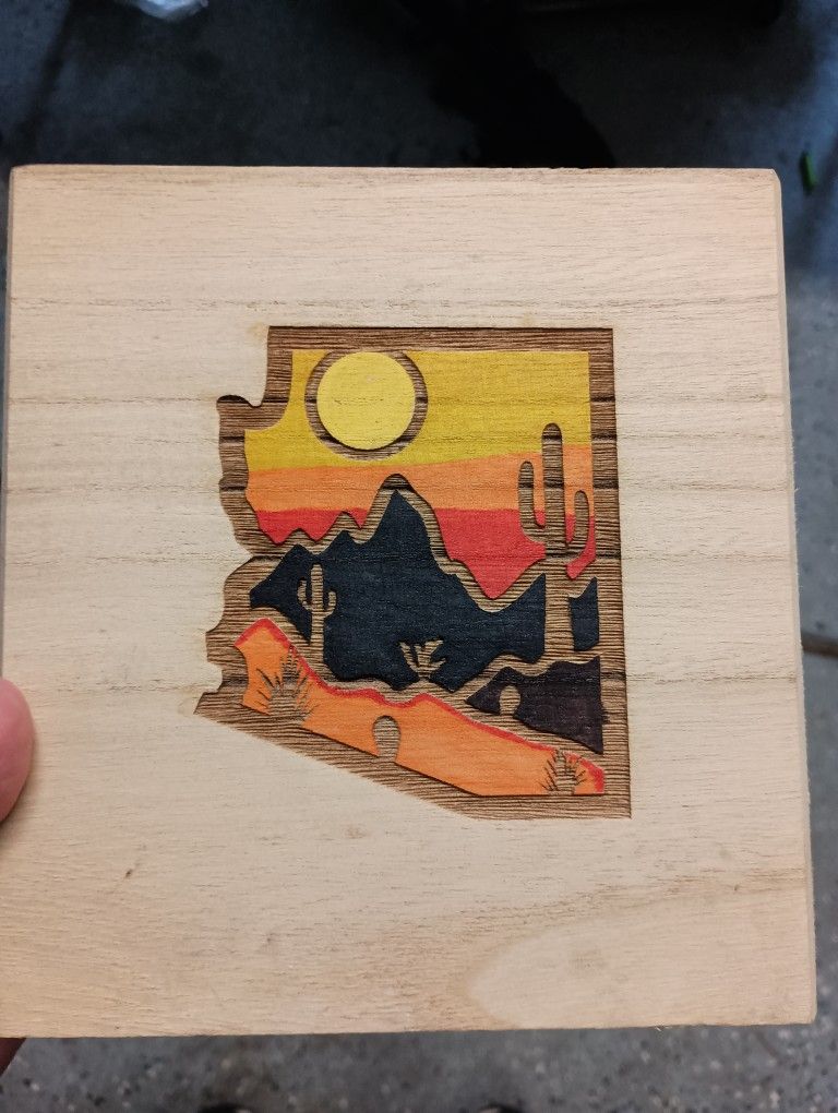 Wooden Container. Cutsomized