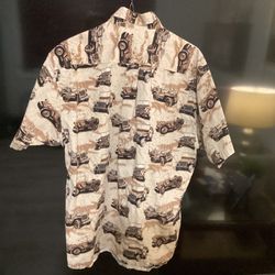 Clearwater Outfitter WWII Jeep Button Down Shirt XL $12 
