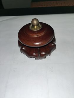 Vintage Ornate Wooden (Rose Wood) Trinket Bowl