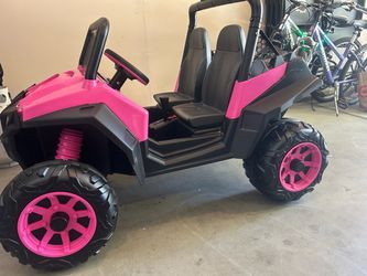 Pink ride on 2 seater
