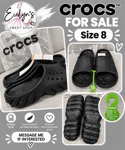 Crocs Clogs Black Size 8