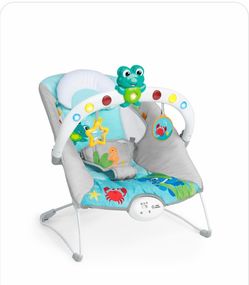 Baby Einstein Ocean Explorers Musical Bouncer Infant Seat, Kick To It Neptune, Unisex, For Ages 0-6 Months Up To 20 Lbs