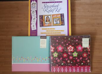 Scrapbook refill kit & 2 Albums