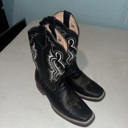 black cowboy boots
