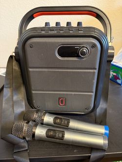 Speaker with 2 mics