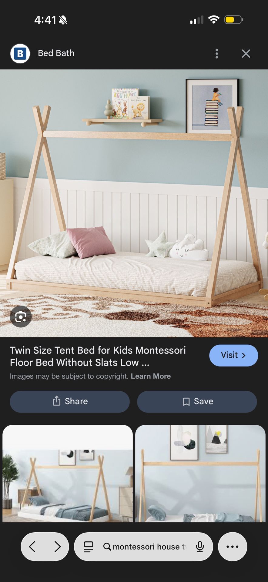 Twin Size Tent Bed Frame