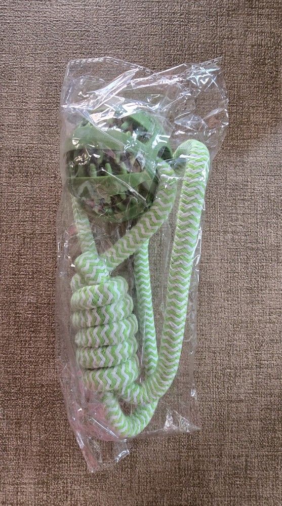 Dog Toy, Rope With Ball Toy, NEW