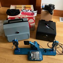 Lot of Vintage Movie Projector, Editor Splicer, and