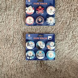 Lot of 12 Winter Olympics Salt Lake City 2002 Collectible Buttons Pin-back