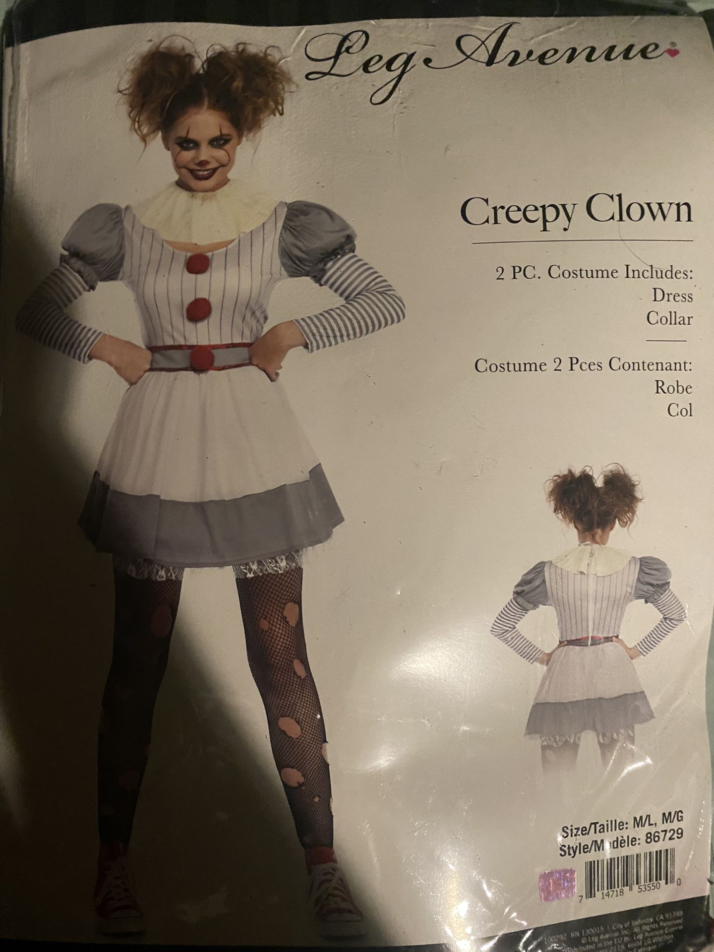 Leg Avenue Creepy Clown
