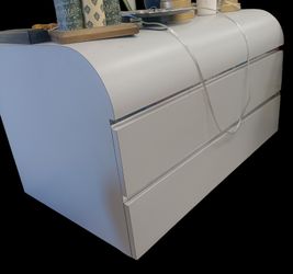 Vintage Postmodern 80s Waterfall Nightstands