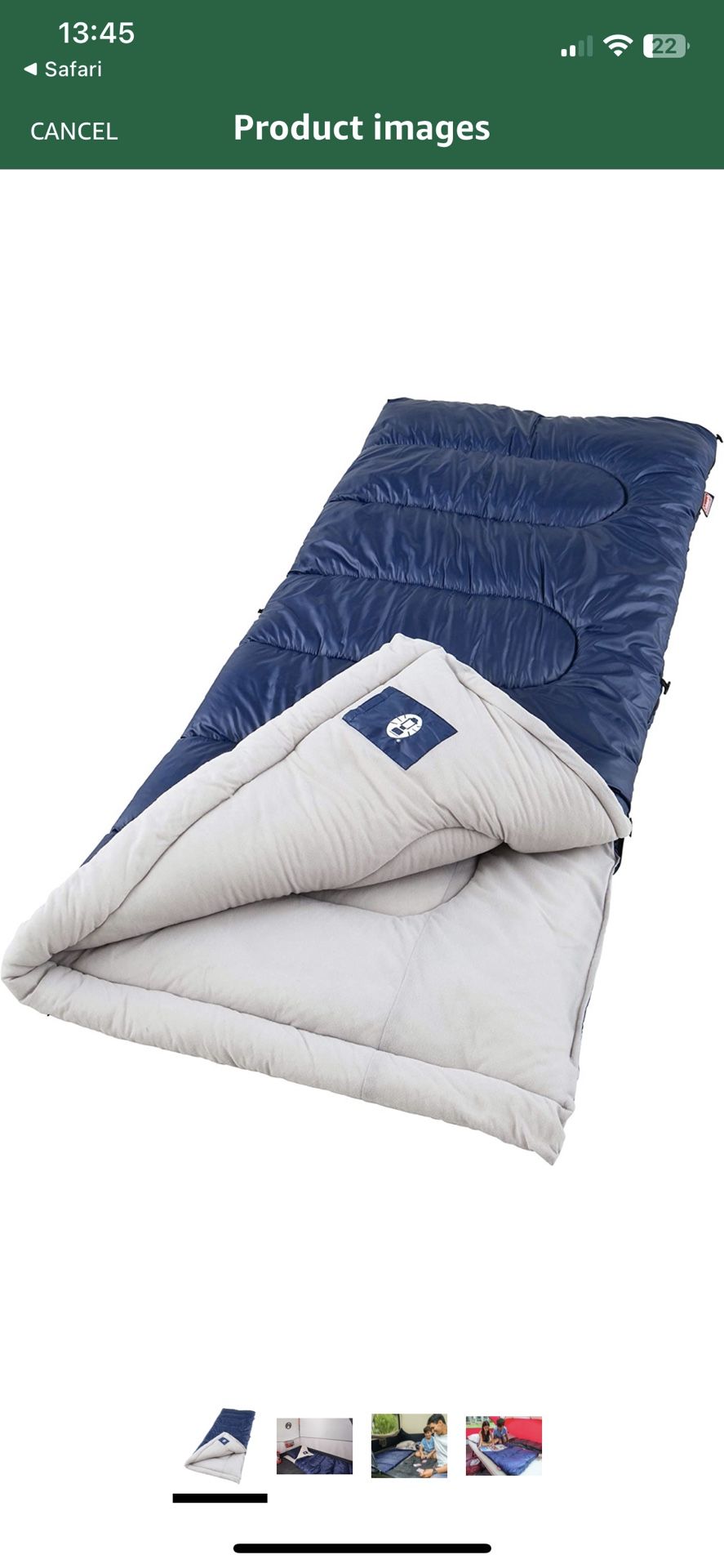 Coleman Cold Weather Sleeping Bag