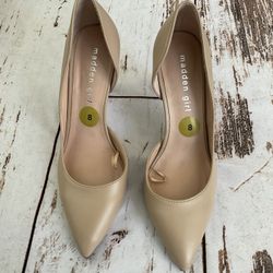 NWOT MADDEN GIRL NUDE HEELS