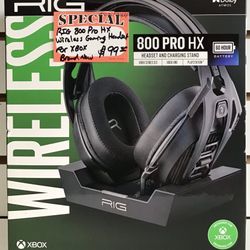 RIG 800 Pro HX Wireless Gaming Headset For XBOX Brand New 
