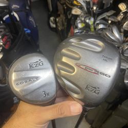 KZG Golf Driver Tour HL And 3 Wood cobalt In Right Handed  