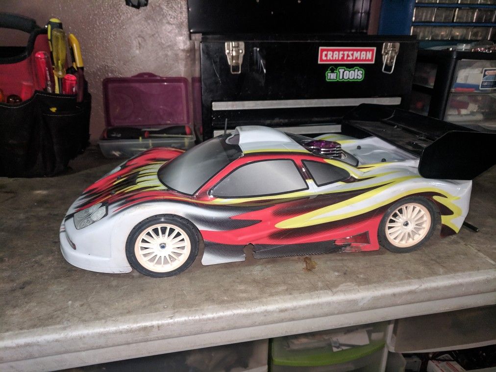 Schumacher menace gtr 1/8 on road 3 speed fast and rare
