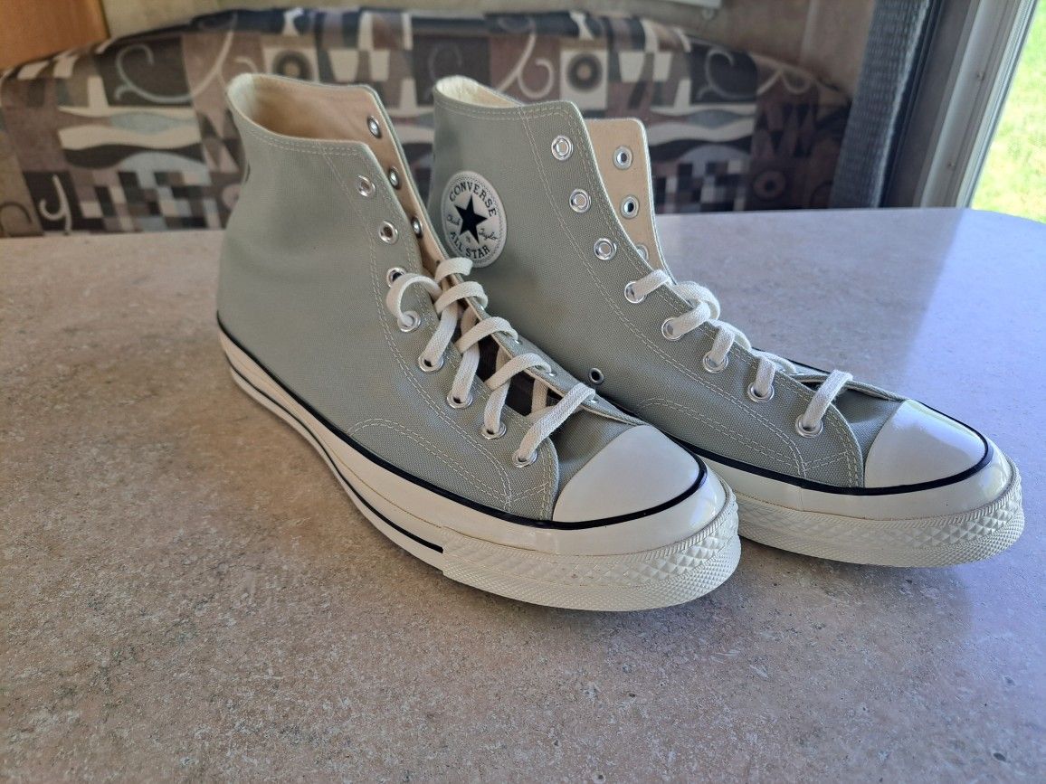 Converse High-Top Sneakers in Light Green A02756C