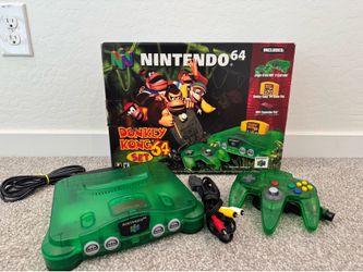 Jungle Green Donkey Kong Nintendo 64 System