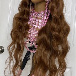 34” 13x6 100% Human Hair 200% Density It Was Black 