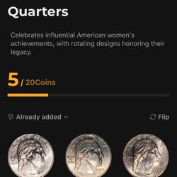 Us Women Coins 25% Complete