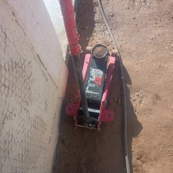 American Forge And Founder Three And A Half Ton Double Pumper Jack It Is Missing The Two Front Tires Other Than That It Works Great