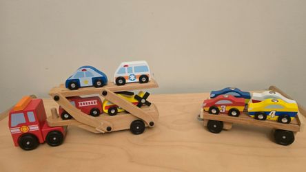 Melissa Doug Emergency Vehicle Wooden Toy