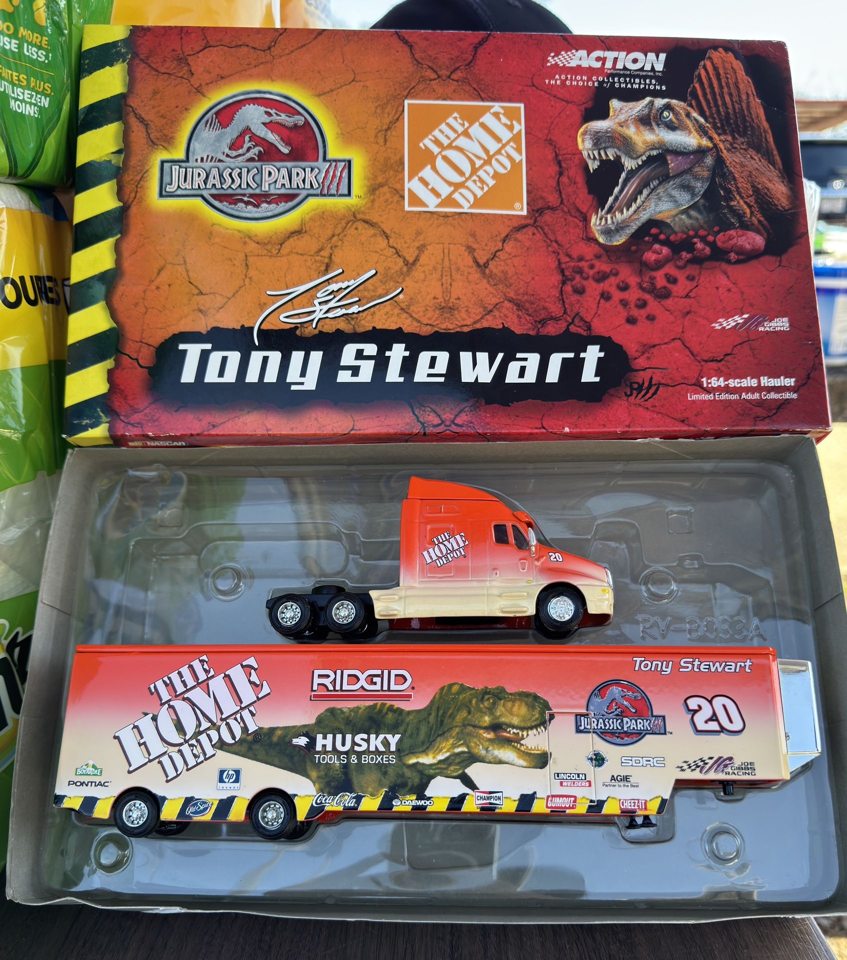 2001 Tony Stewart 1/64th Home Depot "Jurassic Park III"