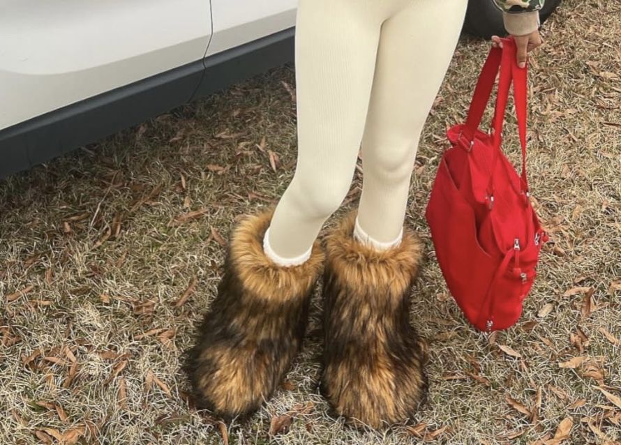 Famous Raccoon Faux Fur Boots