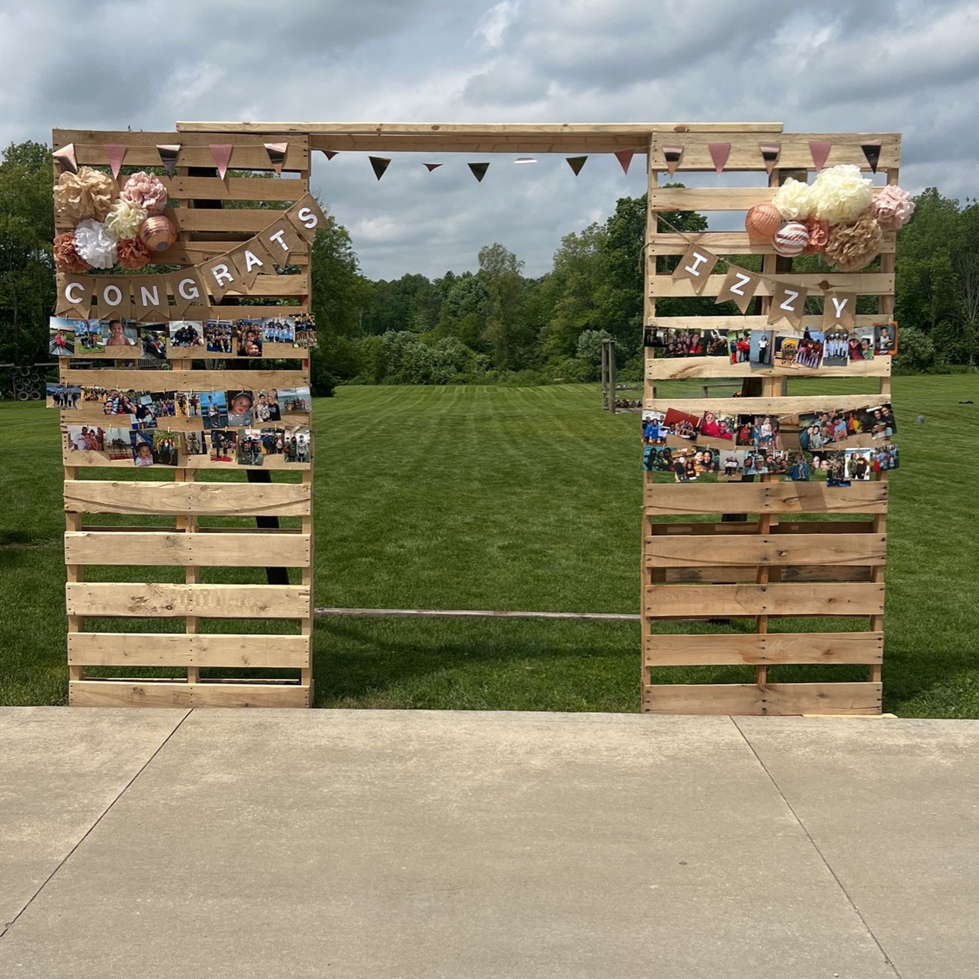 Party Pallet Picture Wall