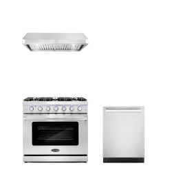 LUXURY KITCHEN APPLIANCES - New Open Box RANGE OVEN COOKTOP HOOD 