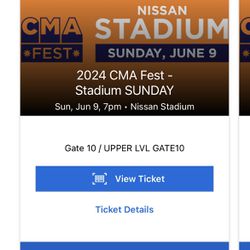 CMA Fest Tickets (Sunday, 3 Tickets)
