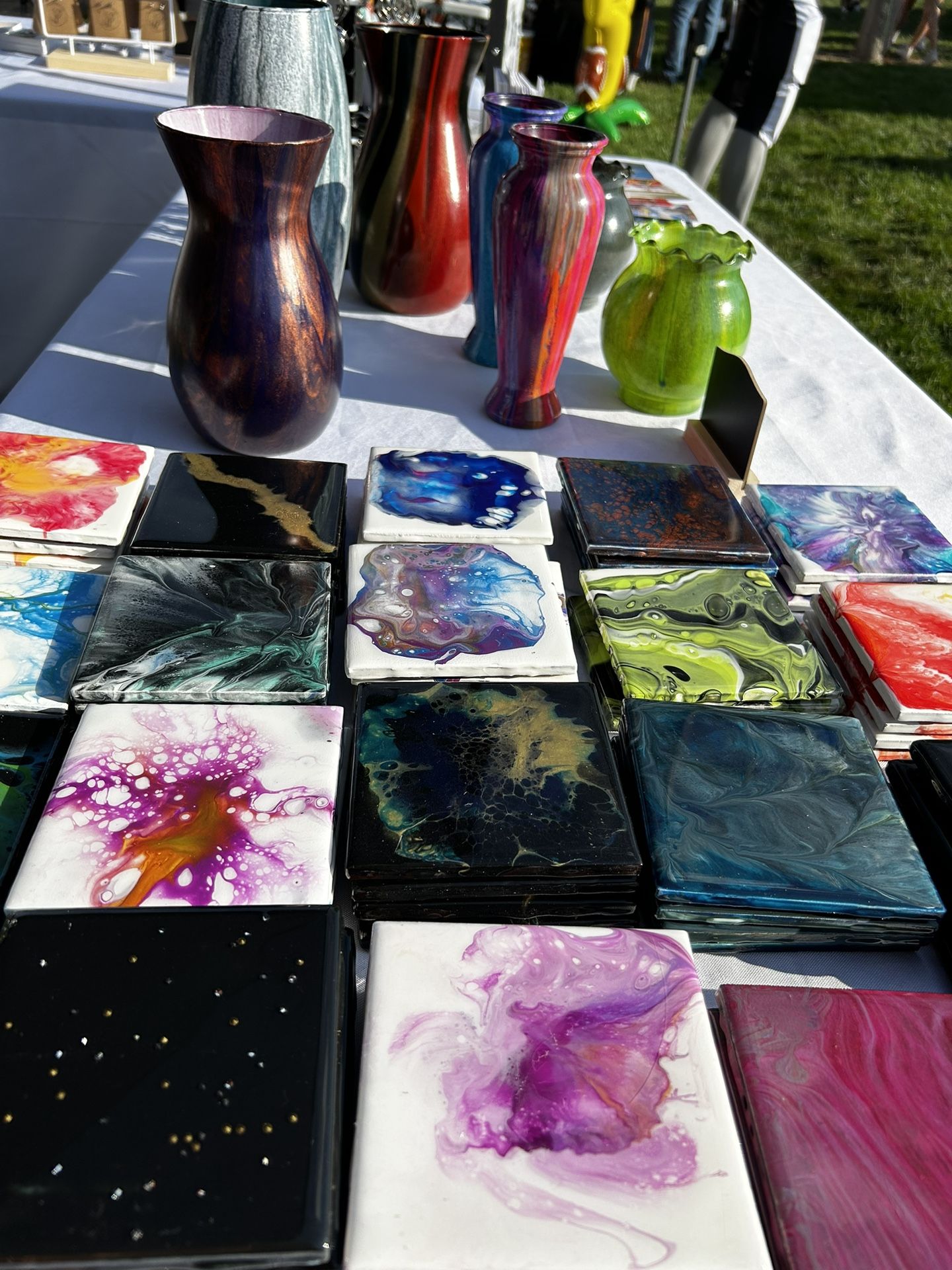 Unique Vases Coaster Any Color