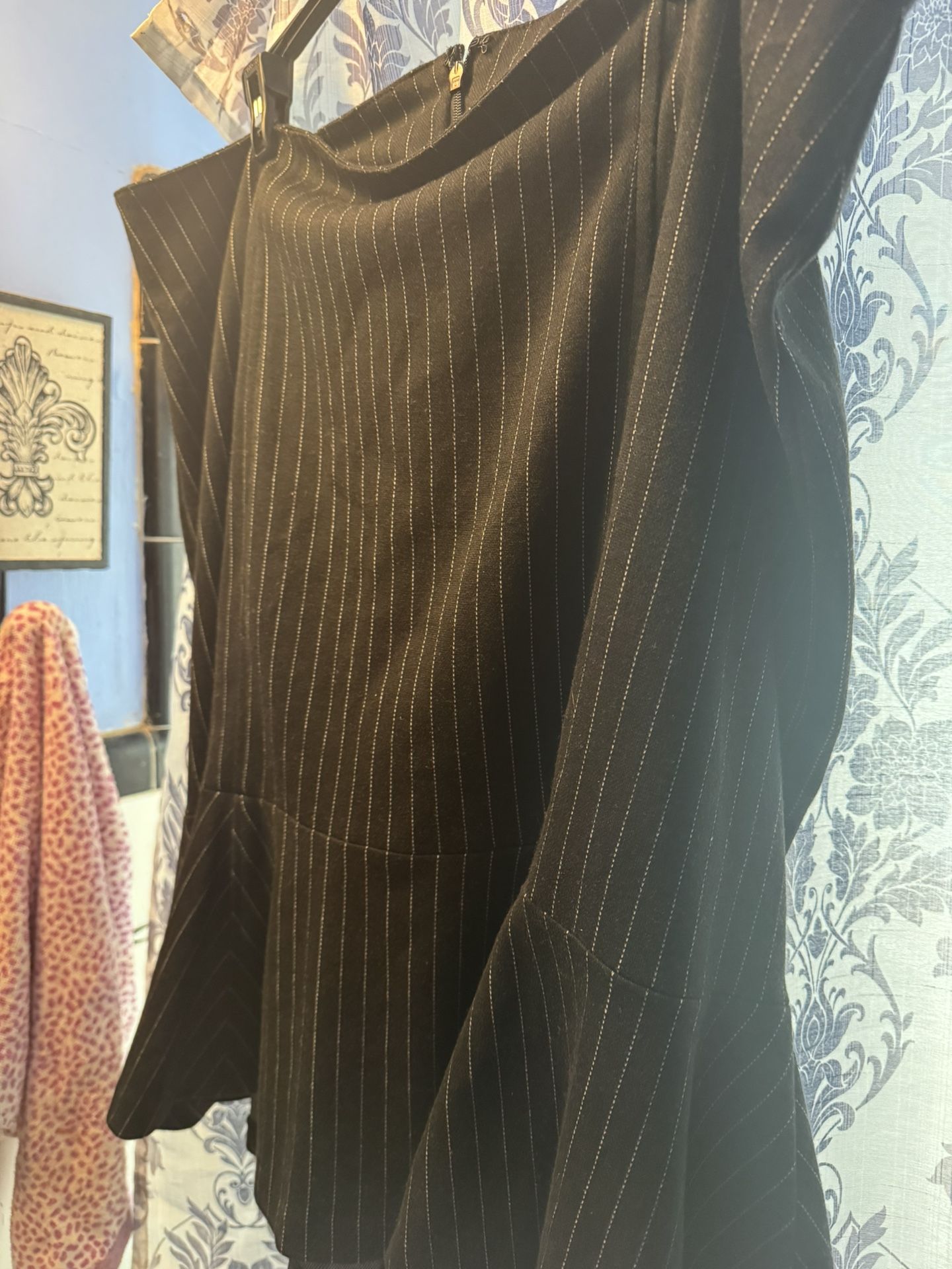 Black Pin Stripe Skirt Size 16 Lane Bry.