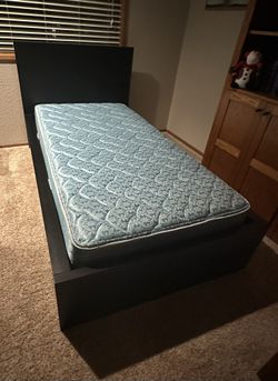 IKEA Malm Twin Bed Frame With Mattress