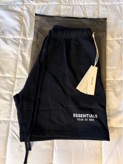 Essential shorts sizes, medium, and large Essential shorts sizes, medium, and large