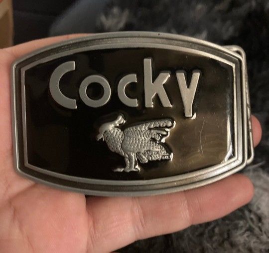 Bones Seeley Jones Cocky Belt Buckle