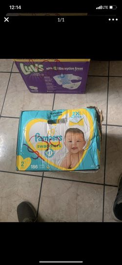 Pampers swaddlers size 2 count 186