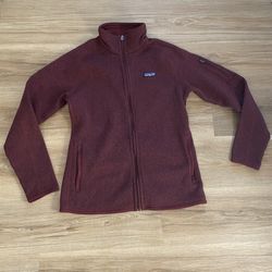 Patagonia Maroon Better SweaterZip Jacket Large  