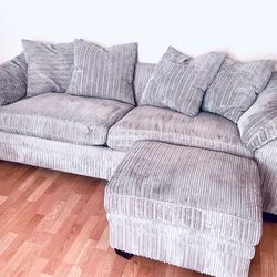 Lux Oversized Sofa W/ Ottoman