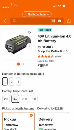 New 4.0 40v Ryobi battery 🔥