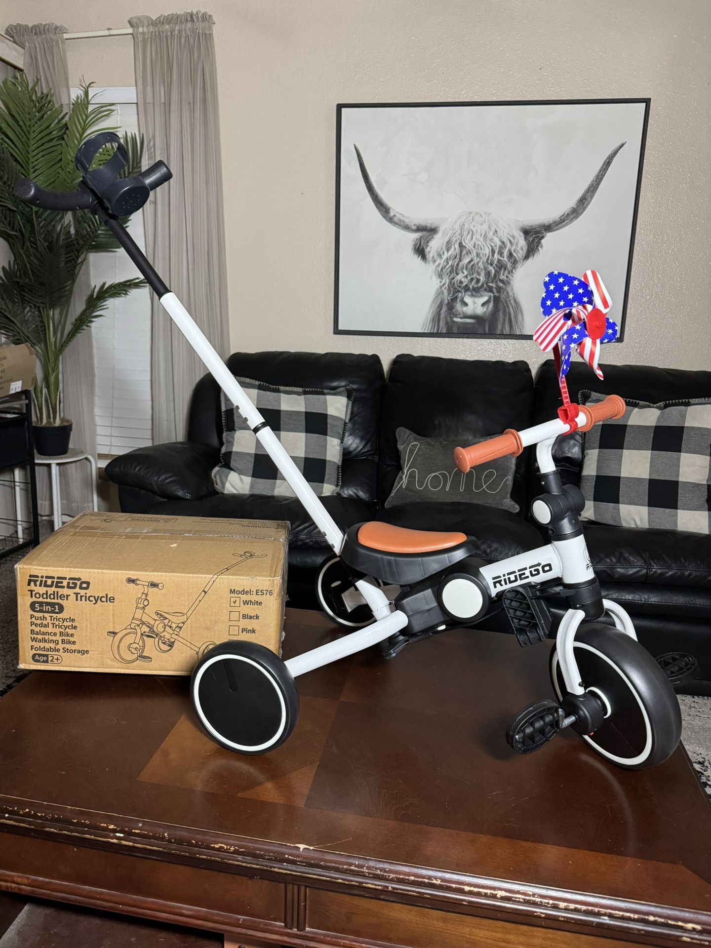 New Ridego 5 in 1 Toddler Tricycle