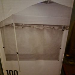 Commercial grade 10x10 white canopy W/ Back Panel